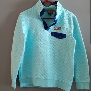 Patagonia Women’s Organic Quilted Pullover | Medium | Icy blue